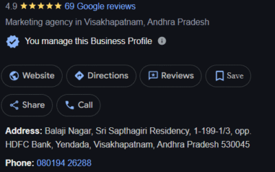 Google My Business Profile optimization for local businesses